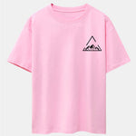 Triangle Mountain Print Drop Shoulder Oversize T-Shirt