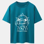 Cartoon Dinosaur Print Drop Shoulder Oversize T-Shirt