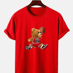 Basketball Player Bear Print T-Shirt