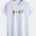 Regular Fit Goat Print Cotton T-Shirt