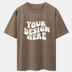 Your Design Here Print Drop Shoulder Oversize T-Shirt