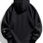 Relax Fit Wheat Jacquard Hoodie