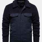 Quilted Lined Teddy Spliced Jacket