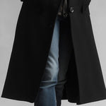 Casual Classic Thickened Pocket Midi Woolen Coat