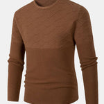 Slim Fit Crew Neck Knitted Sweater
