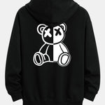 Bear Back Print Relax Fit Hoodie