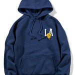 LA Smiley Print Hoodie