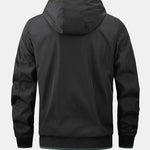 Contrast Detachable Hooded Jacket