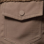 Quilted Lined Teddy Spliced Jacket