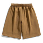 Basic Textured Drawstring Shorts