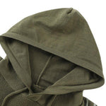 Slim Fit Raglan Sleeve Hooded Sweater