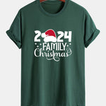 Regular Fit Family Christmas 2024 Print Cotton T-Shirt
