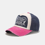 Slogan Patch Washed Distressed Baseball Cap