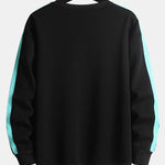 Contrast Webbing Crew Neck Sweatshirt