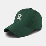 Letter R Cotton Baseball Cap