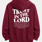 Trust In The Lord Print Relax Fit Hoodie