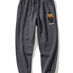 Basketball Bear Print Jogger Pants