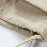 Drawstring Hem Cargo Shorts