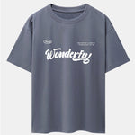 Wonderful Slogan Print Drop Shoulder Oversize T-Shirt