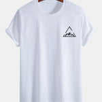Regular Fit Mountain Print Cotton T-Shirt