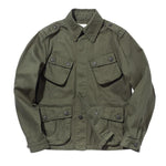 Men's Vintage Multi Pocket Biker Cargo Jacket