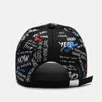 Hip Hop Graffiti Slogan Pattern Baseball Cap