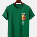 Beach Scenery Slogan Print T-Shirt