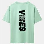 Palm Tree Vibes Slogan Back Print Drop Shoulder Oversize T-Shirt