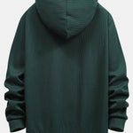 Basic Knitted Ribbed Hoodie