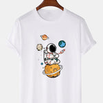 Planet Astronaut Print T-Shirt