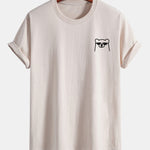 Regular Fit Bear With Sunglasses Print Cotton T-Shirt