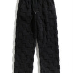 Checkerboard Teddy Hoodie & Straight Leg Pants