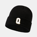 1pc Letter A-Z Warm Knit Beanie Hat