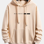Balance Stripe Print Relax Fit Hoodie