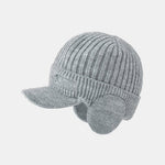 Warm Earflaps Knit Baseball Cap