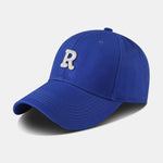 Letter R Cotton Baseball Cap