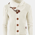 Button Up Turtleneck Sweater
