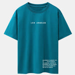Los Angeles Slogan Print Drop Shoulder Oversize T-Shirt