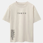 Tokyo Slogan Print Drop Shoulder Oversize T-Shirt