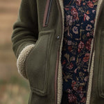 Women's Vintage Turtleneck Sherpa Jacket