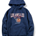 Los Angeles Basketball Print Hoodie
