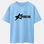 Superstar Print Drop Shoulder Oversize T-Shirt