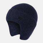 Warm Ear Covers Knit Beanie Hat