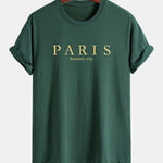 Regular Fit Paris Slogan Cotton T-Shirt