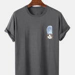 Crying Cat in a Croc Print T-Shirt