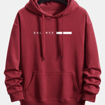 Balance Stripe Print Relax Fit Hoodie
