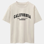 California Print Heavy Weight Oversize T-Shirt