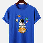 Planet Astronaut Print T-Shirt