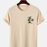 Hawaii Island Palm Tree Print T-Shirt