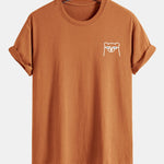 Regular Fit Bear With Sunglasses Print Cotton T-Shirt